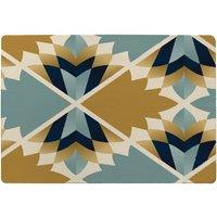 Benjamin Tate Design Cleopatra Fan Ethnic Pattern Designer Rug in Natural | Size: Large