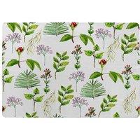 Benjamin Tate Design Selection Of Leaves & Flowers Rug in Natural | Size: Large