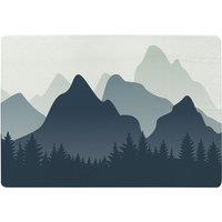 Benjamin Tate Design Mountain Landscape Illustration Designer Rug in Natural | Size: Large