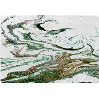 Benjamin Tate Design Green & Gold Marble Designer Rug in Natural | Size: Large