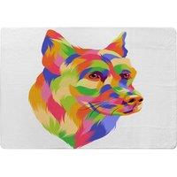Benjamin Tate Design Amazing Illustration Dog Pop Art Designer Rug in Natural | Size: Large