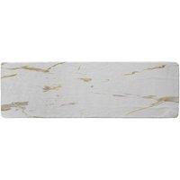 Benjamin Tate Design Gold Marble Runner Rug in Natural | Size: 67 cm x 230 cm