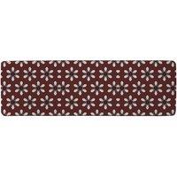 Benjamin Tate Design Modern Decorative Floral Pattern Runner Rug in Natural | Size: 67 cm x 230 cm