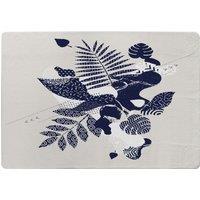 Benjamin Tate Design Prints Of Navy Autumn Leaves Rug in Natural | Size: Large