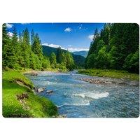 Benjamin Tate Design Beautiful Scenery Designer Rug in Natural | Size: Large