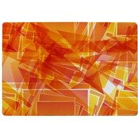 Benjamin Tate Design Orange Geometric Rug in Natural | Size: Large