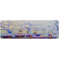Benjamin Tate Design Blue Tress Runner Rug in Natural | Size: 67 cm x 230 cm