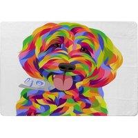 Benjamin Tate Design Animal Dog Illustration Pop Art Designer Rug in Natural | Size: Large