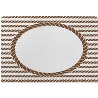 Benjamin Tate Design Rope Border Rug in Natural | Size: Large