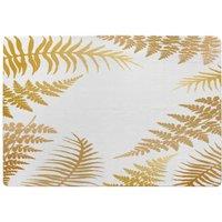 Benjamin Tate Design Gold Fern Designer Rug in Natural | Size: Large