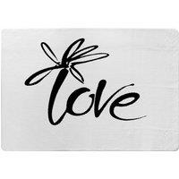 Benjamin Tate Design Love Type Designer Rug in Natural | Size: Large