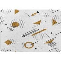 Benjamin Tate Design Trendy Geometric Elements Designer Rug in Natural | Size: Large