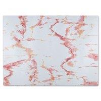 Benjamin Tate Design Pink Marble Glass Chopping Board in Natural