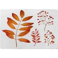 Benjamin Tate Design Orange Autumn Leaves Rug in Natural | Size: Large