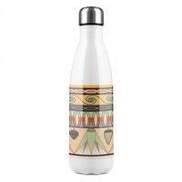 Benjamin Tate Design Egyptian Pattern Stainless Steel Bottle in Natural