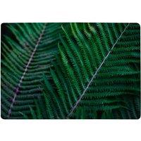 Benjamin Tate Design Green Leaves, Abstract Flora Texture Designer Rug in Natural | Size: Large