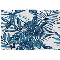 Benjamin Tate Design Snow Tropical Leaves Designer Rug in Natural | Size: Large