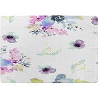 Benjamin Tate Design Watercolour Flowers Designer Rug in Natural | Size: Large