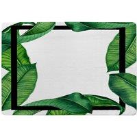 Benjamin Tate Design Botanical & Black Border Designer Rug in Natural | Size: Large