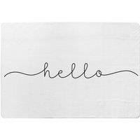 Benjamin Tate Design Text Hello Designer Rug in Natural | Size: Large