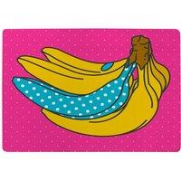 Benjamin Tate Design Pop Art Banana Designer Rug in Natural | Size: Large