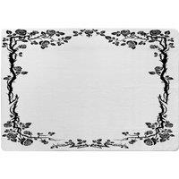 Benjamin Tate Design Rose & Vine Silhouette Designer Rug in Natural | Size: Large