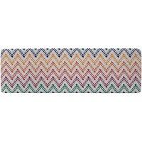 Benjamin Tate Design Freehand Horizontal Zigzag & Chevron Stripes Runner Rug in Natural | Size: 67 cm x 230 cm