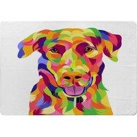 Benjamin Tate Design Amazing Illustration Of Dog Pop Art Designer Rug in Natural | Size: Large