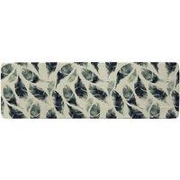 Benjamin Tate Design Feathers Fantastic Birds Seamless Pattern Runner Rug in Natural | Size: 67 cm x 230 cm