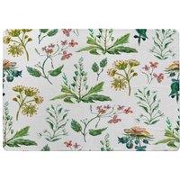 Benjamin Tate Design Watercolour Leaves & Flowers Rug in Natural | Size: Large