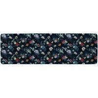 Benjamin Tate Design Roses & Other Bright Flowers Runner Rug in Natural | Size: 67 cm x 230 cm