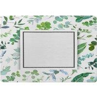 Benjamin Tate Design Green Leaves Designer Rug in Natural | Size: Large