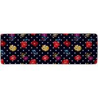 Benjamin Tate Design Flowers & Spots Runner Rug in Natural | Size: 67 cm x 230 cm