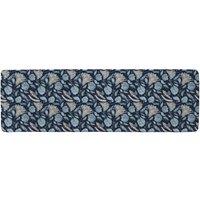 Benjamin Tate Design Boho Chic Indigo Pattern Runner Rug in Natural | Size: 67 cm x 230 cm