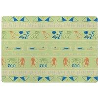 Benjamin Tate Design Hieroglyphic Egyptian Language Symbols Designer Rug in Natural | Size: Large