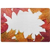 Benjamin Tate Design Red Autumn Border Designer Rug in Natural | Size: Large
