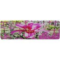 Benjamin Tate Design Pink Flower Runner Rug in Natural | Size: 67 cm x 230 cm