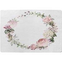 Benjamin Tate Design Watercolour Flowers Designer Rug in Natural | Size: Large