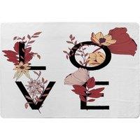 Benjamin Tate Design Love Typography Designer Rug in Natural | Size: Large