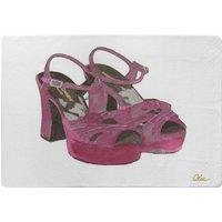 Benjamin Tate Design Purple High Heels Rug in Natural | Size: Large