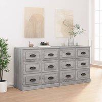 Berkfield Home Sideboards 2 pcs Grey Sonoma Engineered Wood
