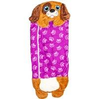VFM e-Store Plush Animal Cushion Sleeping Bag Dog (167 X 65cm) in Pink | Size: 167 X 65 cm