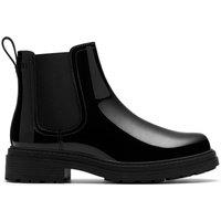 Clarks Women's Orinoco3 Lane Black Patent Ankle Boots, Chelsea Boots | Size: 6-Standard Fit
