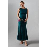 Coast Women's Sleeveless Satin Bridesmaid Dress in Emerald | Size: 10