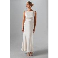 Coast Women's Sleeveless Satin Bridesmaid Dress in Champagne | Size: 10