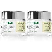 Wrinkle Killer Sun Protection Day Moisturiser SPF 50 60ml x 2 Duo Pack