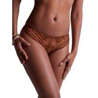 Aubade Women's Rules of Attraction Tanga in Brown | Size: 10