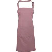 Premier Women's Colours Bip Apron With Pocket Workwear in Rose