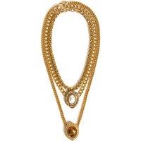 Caramel Vintage Jewellery Women's Gold Romance Triple Necklace Set