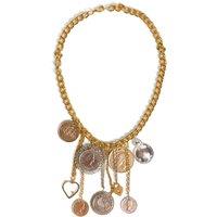 Caramel Vintage Jewellery Women's Gold Pennies Necklace